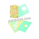 Oval greeting card
