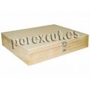 Solid pine box and plate big 42x32x8cm
