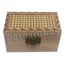 Wood box lid decorated
