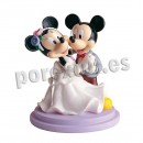 Bride and groom Mickey and Minnie dancing