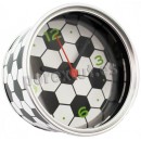 Aluminium "football" clock