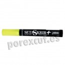 Marcadores do cogumelo amarelo Skrib gripe