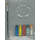 Cores de desenho pincel da lona