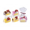 Tronco de bolo doce toalha