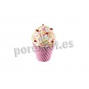 Taça de sorvete 'bolinho' da caixa