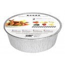 Bandeja de alumínio redonda com tampa