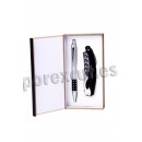 Bottle opener pen set wood